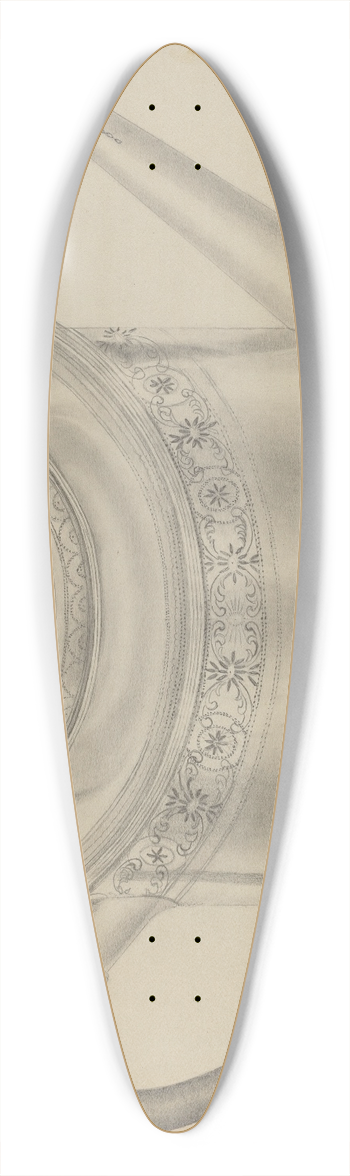 Gordon Sanborn - Silver Teapot 39.3 inch art pintail longboard deck