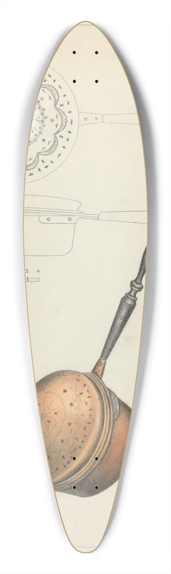 Gordon Sanborn - Warming Pan 39.3 inch art pintail longboard deck