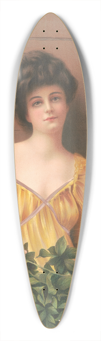 Gotham Litho. Co - American beauty 39.3 inch art pintail longboard deck