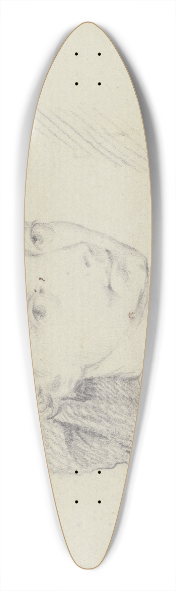 Gottlieb Welt - Selbstbildnis; Brustbild im dreiviertel Profil nach rechts 39.3 inch art pintail longboard deck