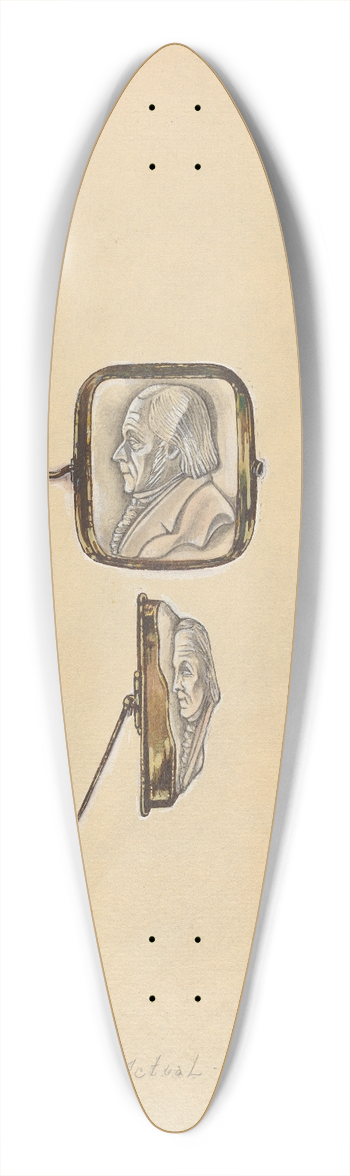 Grace Halpin - Cameo Brooch 39.3 inch art pintail longboard deck
