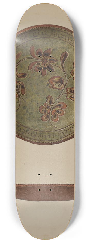 Aaron Fastovsky - Pa. German Plate 8.25 inch art skate deck