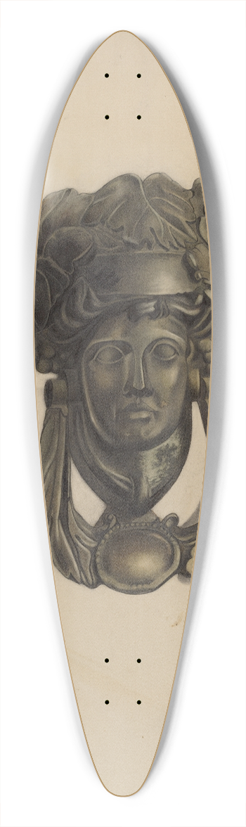 Grace Halpin - Door Knocker 39.3 inch art pintail longboard deck