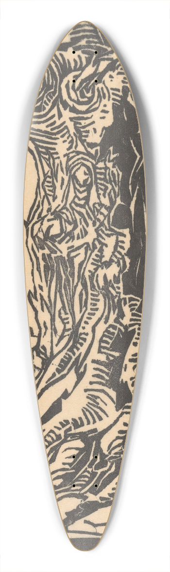 Gretha Pieck - Linde in Lage Vuursche 39.3 inch art pintail longboard deck