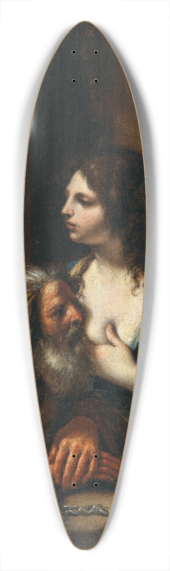 Guercino - Caritas Romana 39.3 inch art pintail longboard deck