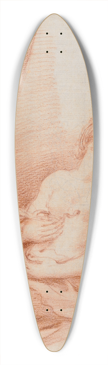 Guercino - Cleopatra bitten by the asp 39.3 inch art pintail longboard deck