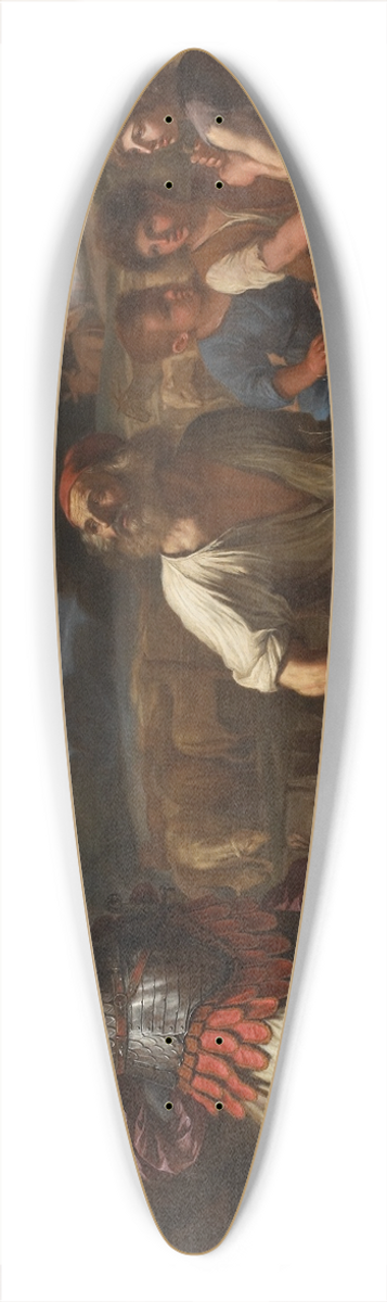 Guercino - Erminia and the Shepherds 39.3 inch art pintail longboard deck