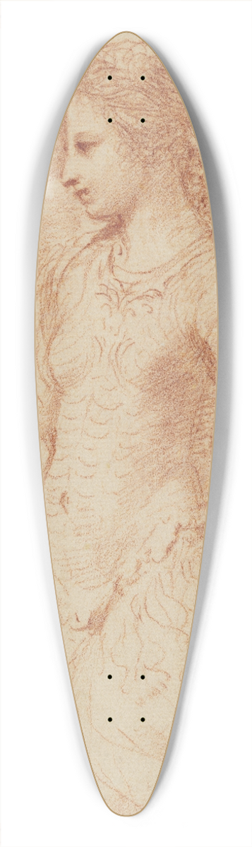Guercino - Erminia 39.3 inch art pintail longboard deck
