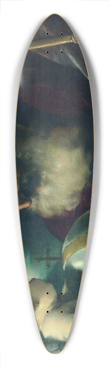 Guercino - God The Father And Angel 39.3 inch art pintail longboard deck