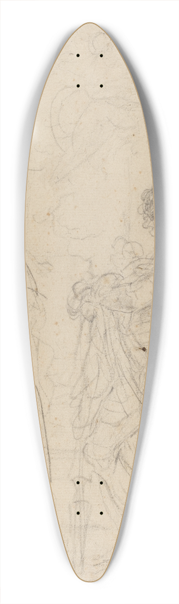 Guercino - Madonna and Child with Saints Gimignano, John the Baptist, George and Peter Martyr 39.3 inch art pintail longboard deck