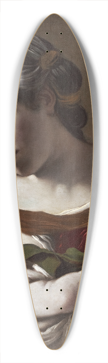 Guercino - Virgin and Child 39.3 inch art pintail longboard deck
