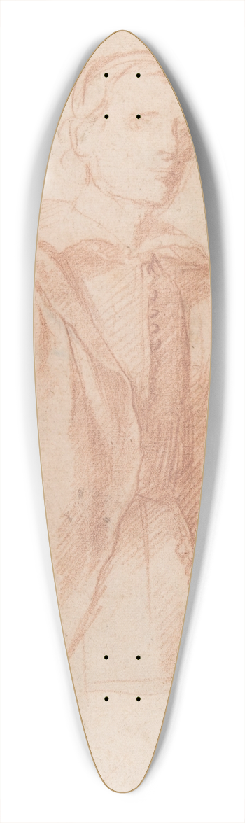 Guillaume Courtois - Study for a Portrait of a Man 39.3 inch art pintail longboard deck
