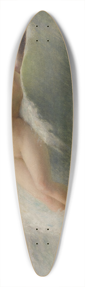 Guillaume Seignac - La Vague 39.3 inch art pintail longboard deck