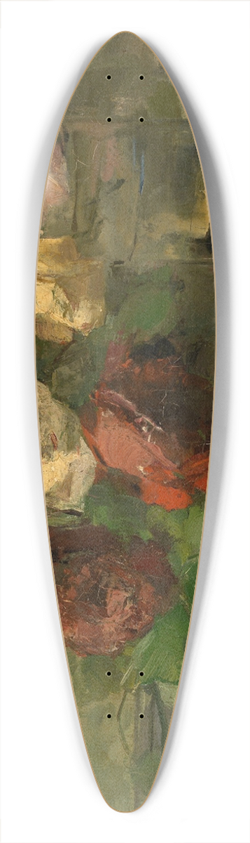 Guillaume Vogels - Withered Roses 39.3 inch art pintail longboard deck
