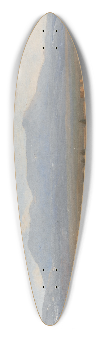 Gustaf Wilhelm Palm - View from the Albano Mountains. Study 39.3 inch art pintail longboard deck