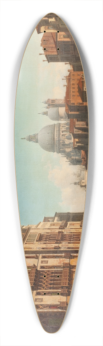 Gustaf Wilhelm Palm - View of Canal Grande in Venice 39.3 inch art pintail longboard deck