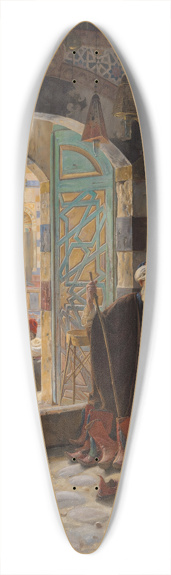 Gustav Bauernfeind - Warden of the Mosque, Damascus 39.3 inch art pintail longboard deck