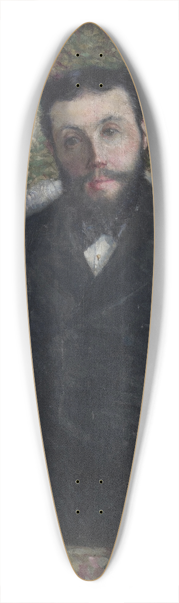 Gustave Caillebotte - Portrait de A. Cassabois 39.3 inch art pintail longboard deck