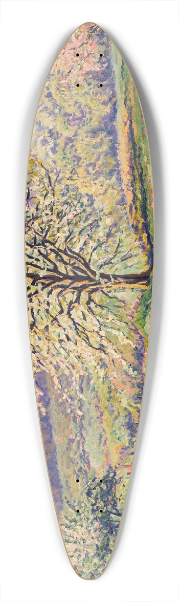 Gustave Cariot - Les Pommiers en fleur 39.3 inch art pintail longboard deck