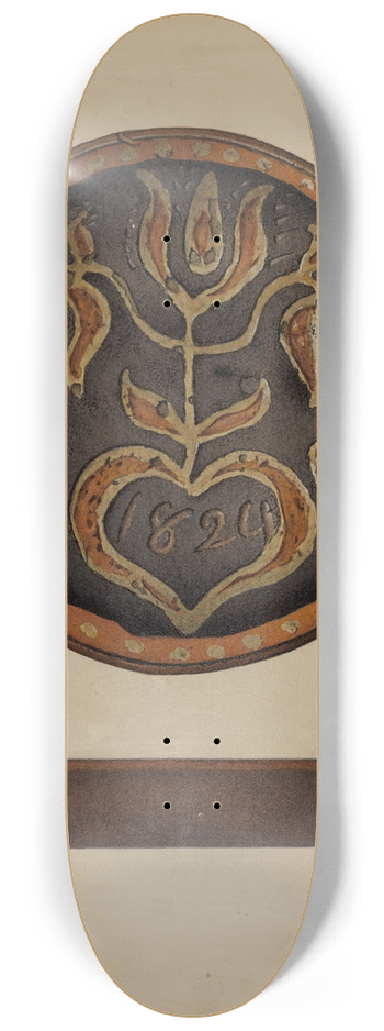 Aaron Fastovsky - Pa. German Plate 8.25 inch art skate deck