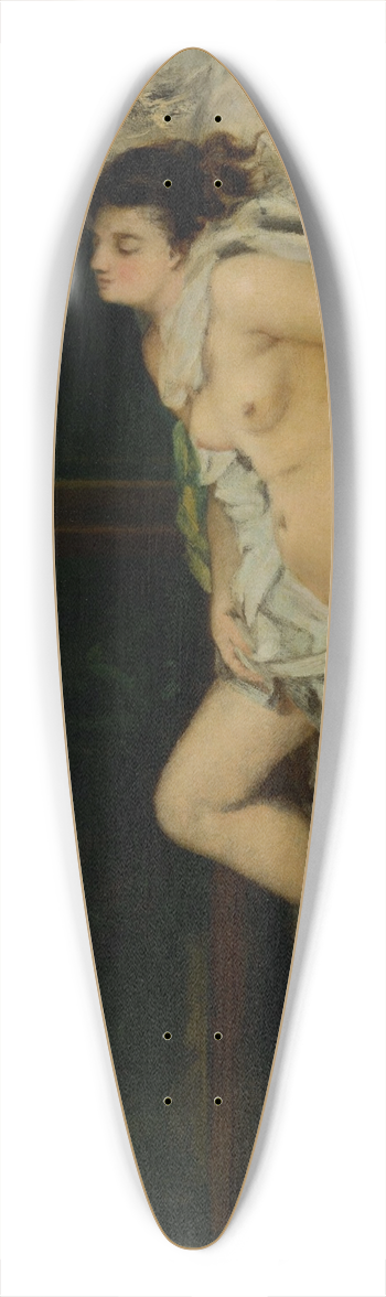 Gustave Courbet - Sleeping Nude 39.3 inch art pintail longboard deck