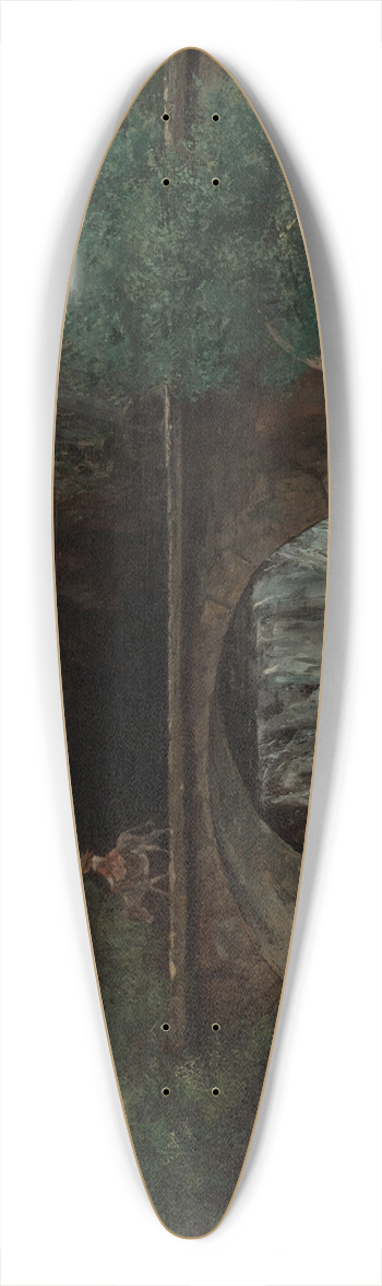 Gustave Courbet - The GreatBridge 39.3 inch art pintail longboard deck