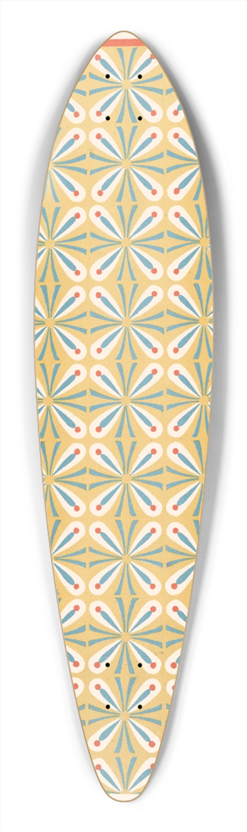 Gustave Jquier - 40. Plafond du Tombeau de Hapousenb (n 67) 39.3 inch art pintail longboard deck
