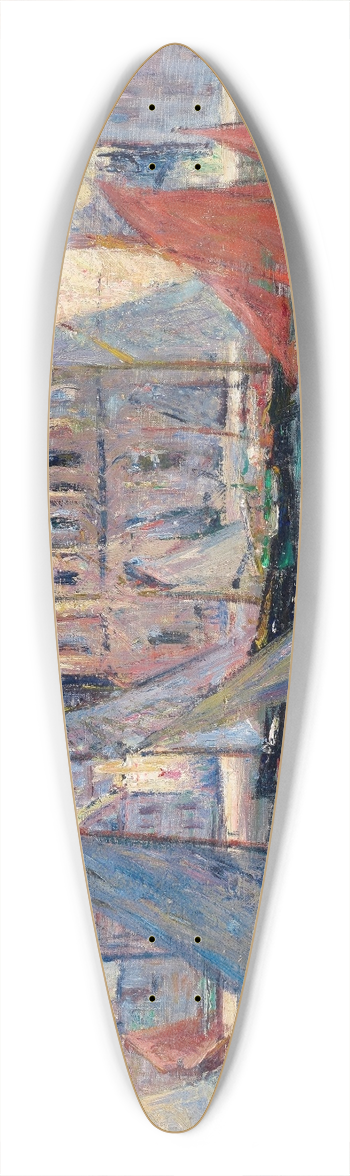 Gustave Loiseau - Les Martigues 39.3 inch art pintail longboard deck