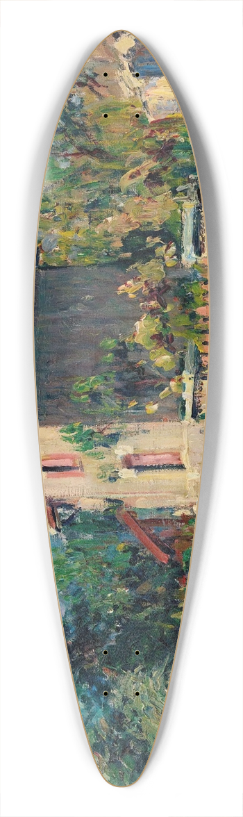 Gustave Loiseau - Maison  La Grille Rose, Environs De Pontoise 39.3 inch art pintail longboard deck