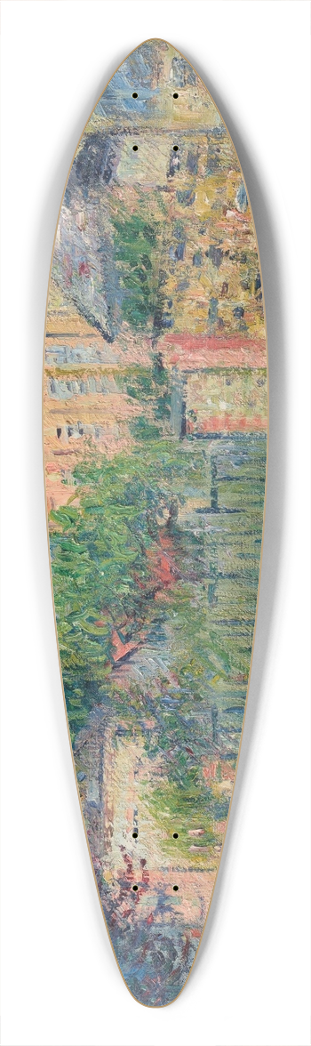 Gustave Loiseau - Rue de village 39.3 inch art pintail longboard deck