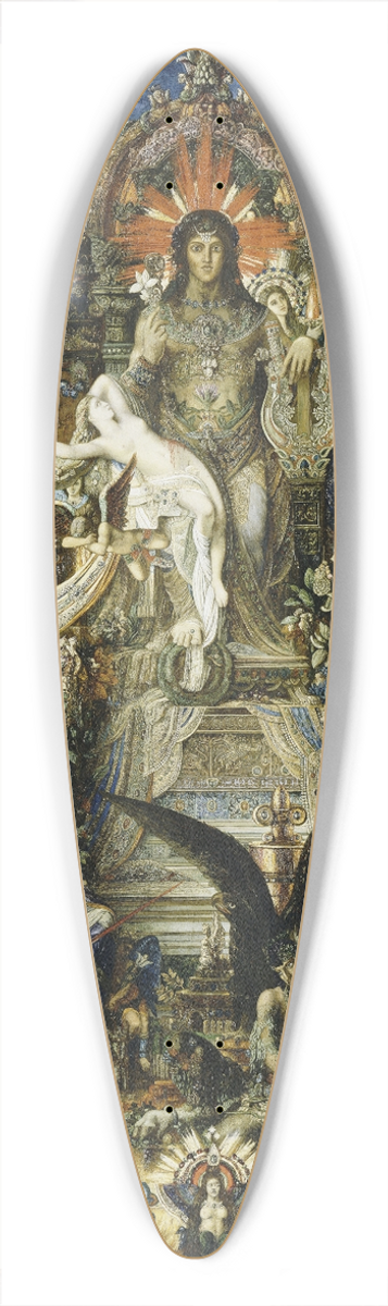 Gustave Moreau - Jupiter and Semele 39.3 inch art pintail longboard deck