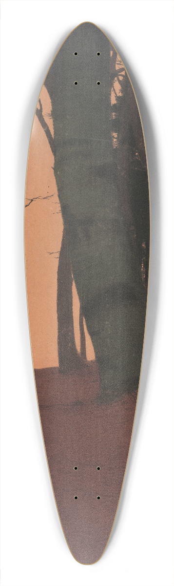 Gustav Kampmann - Abend im Wald 39.3 inch art pintail longboard deck