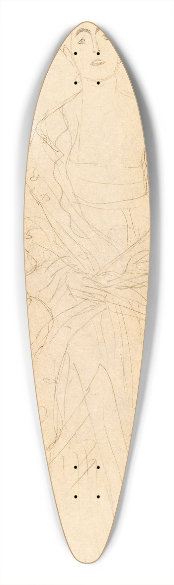 Gustav Klimt - Margaret Stonborough-Wittgenstein sitzend Studie 39.3 inch art pintail longboard deck