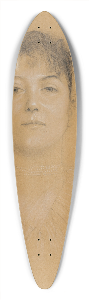 Gustav Klimt - Portrt einer Frau 39.3 inch art pintail longboard deck
