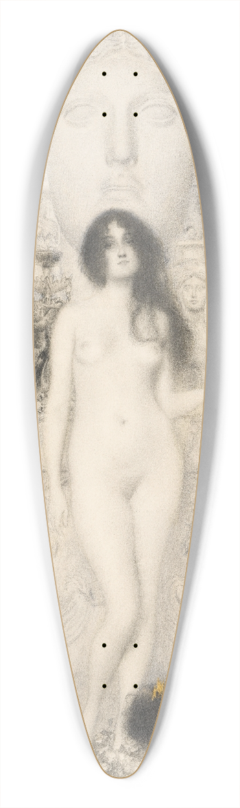 Gustav Klimt - Sculptur 39.3 inch art pintail longboard deck