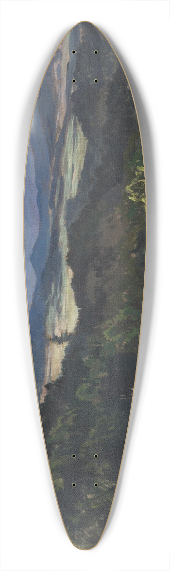 Gustav Macoun - Spring in the Foothills 39.3 inch art pintail longboard deck