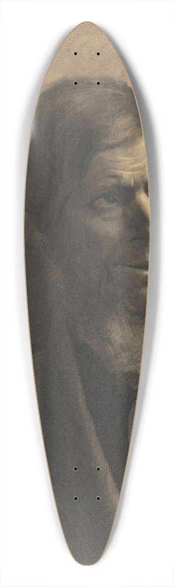 Gustav Wentzel - Bearded Man 39.3 inch art pintail longboard deck