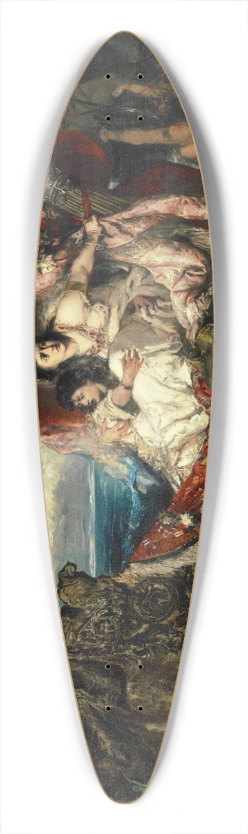 Gustav Wertheimer - The Shipwreck of Agrippina 39.3 inch art pintail longboard deck