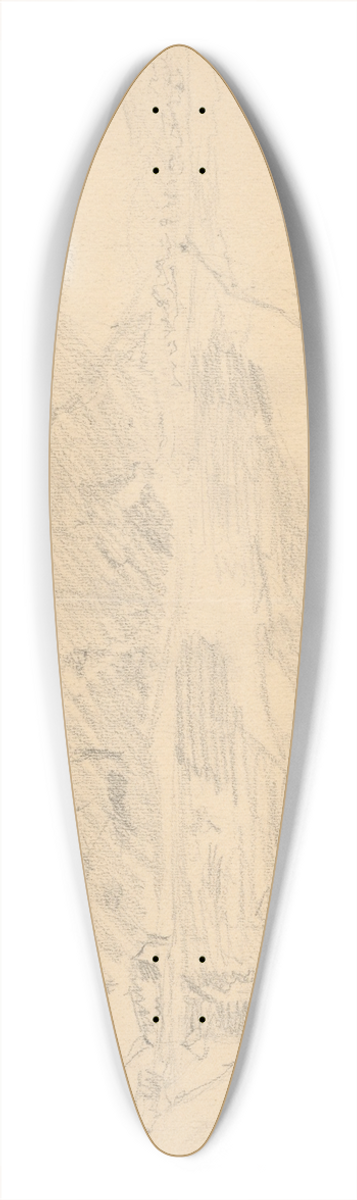 Gustv Mall - Below Devn 39.3 inch art pintail longboard deck