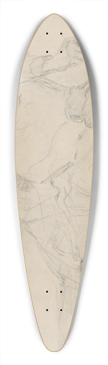 Gustv Mall - Blacksmith 39.3 inch art pintail longboard deck