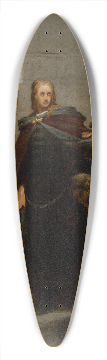 Gyula Benczr - Hunyadis Farewell to his Homeland 39.3 inch art pintail longboard deck