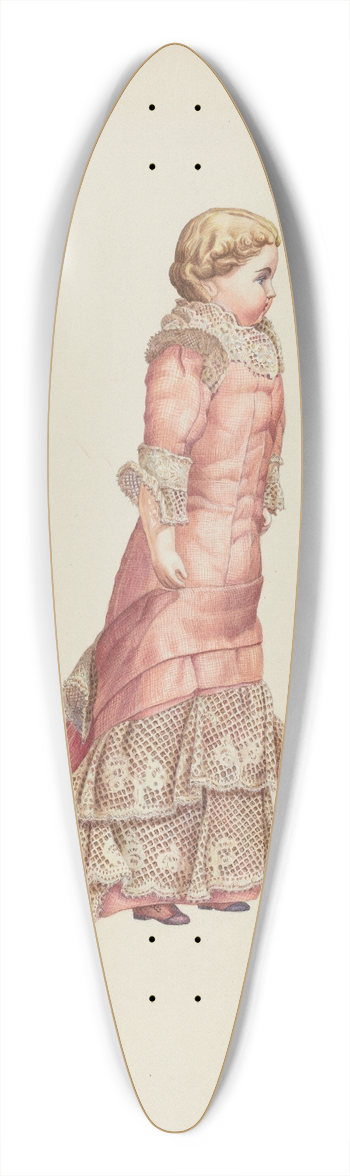 Hal Blakeley - Doll  Carrie 39.3 inch art pintail longboard deck