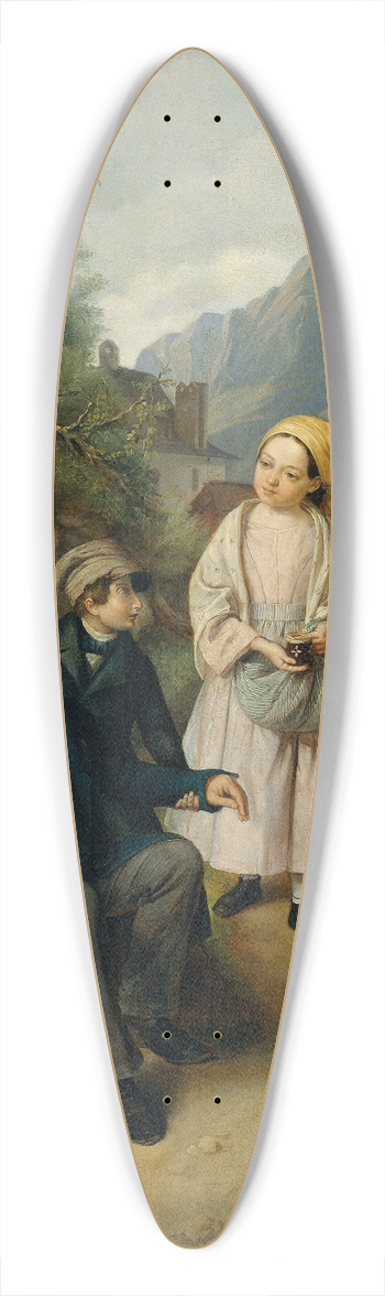 Hanns Gasser - Der blinde Geiger 39.3 inch art pintail longboard deck