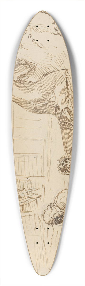 Hans Bock the Elder - Christus am lberg 39.3 inch art pintail longboard deck