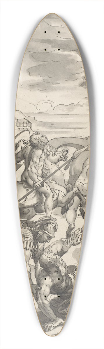Hans Bock the Elder - Conversion of Saul 39.3 inch art pintail longboard deck