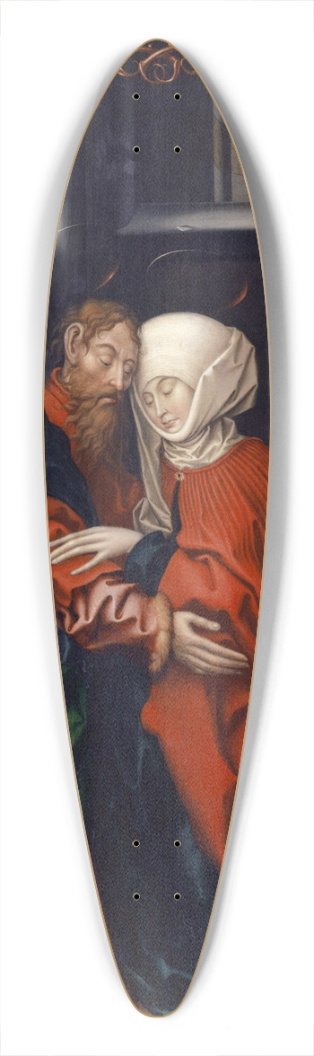 Hans Fries - Joachim and Anne at the Golden Gate 39.3 inch art pintail longboard deck