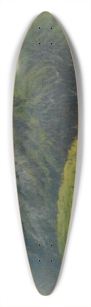 Hans Gantner - The Saas Hunting Lodge, Liechtenstein 39.3 inch art pintail longboard deck