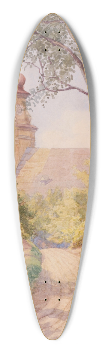 Hans Gtzinger - Bisamberg 39.3 inch art pintail longboard deck