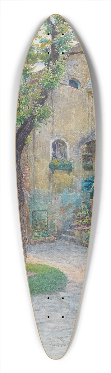 Hans Gtzinger - Hof im Amerlingschlssl 39.3 inch art pintail longboard deck