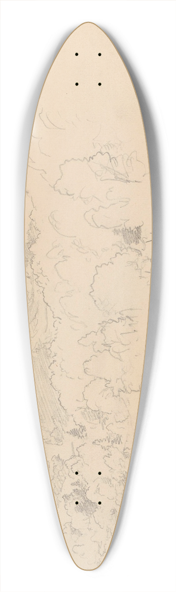 Hans Gude - Fra Bogstadveien 39.3 inch art pintail longboard deck